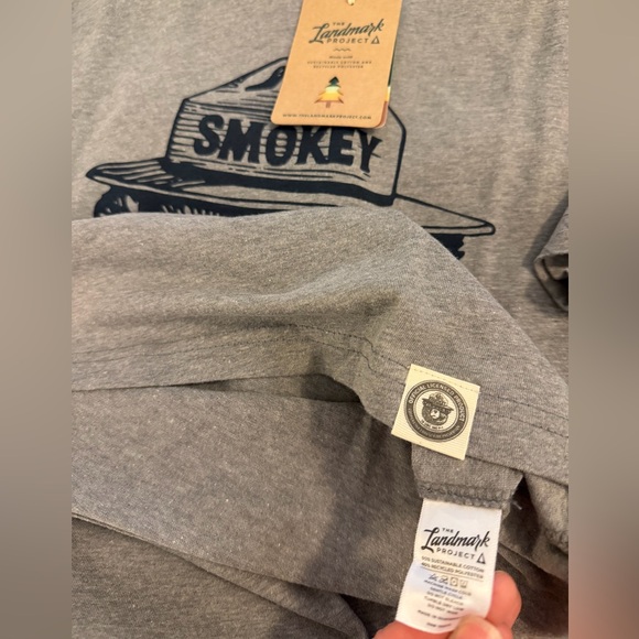 NWT Smokey Bear Logo Unisex Graphic T-Shirt - Heathered Gray, Adult Small - Picture 6 of 7